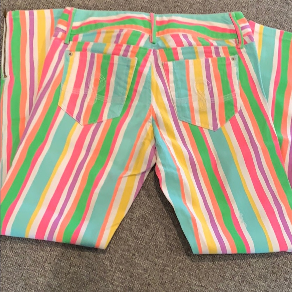 Lilly Pulitzer Candy Striped Jeans - Picture 7 of 8